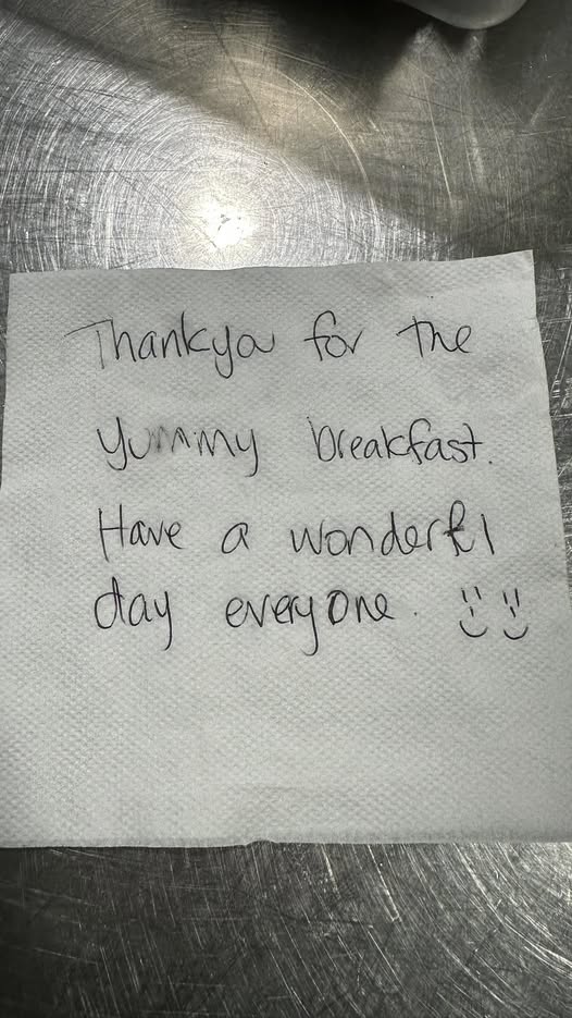 Customer thank you note