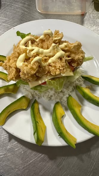 Make your own chicken burger