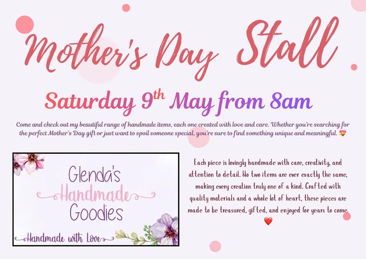 Mother's Day stall announcement